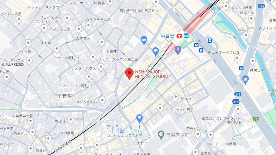 major中目黒map